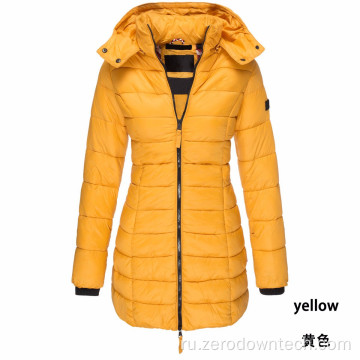 Женская длинная зимняя куртка-пальто